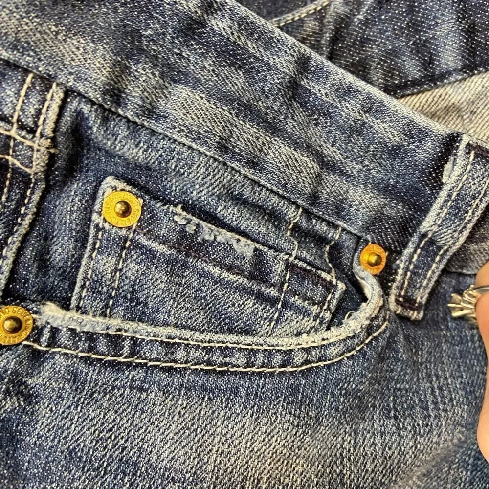 7 For All Mankind Ladies Boot Cut Medium Wash Jeans‎ Size 26
